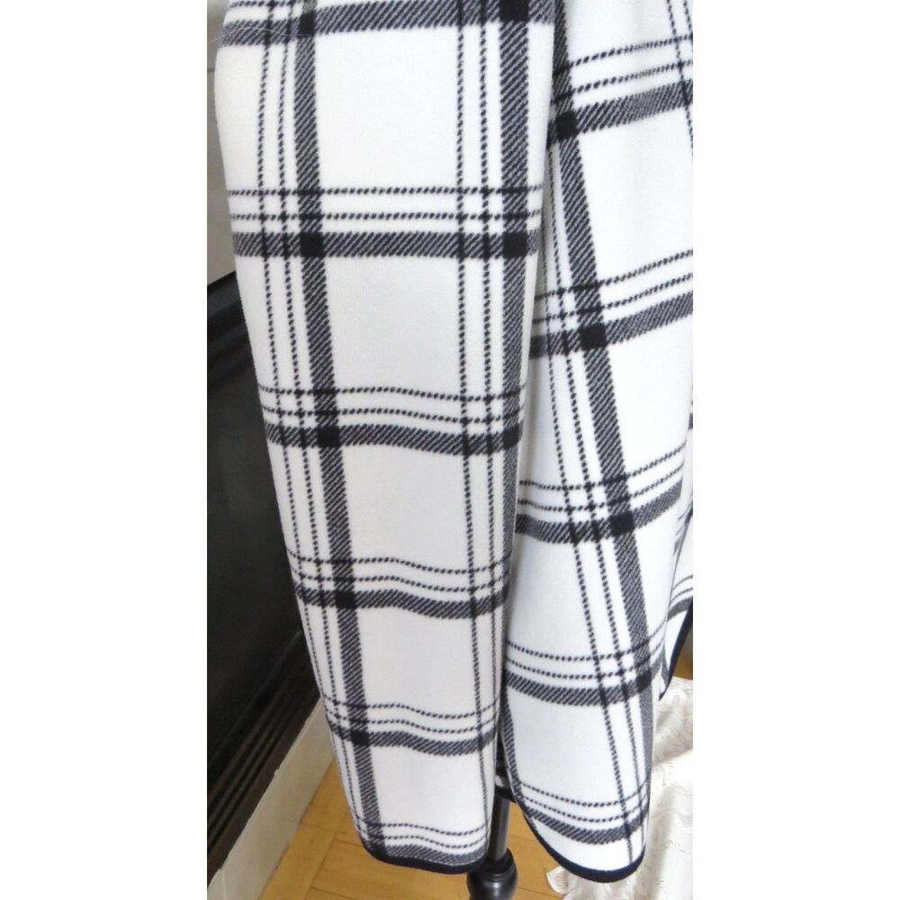 Sonoma Goods For Life Sherpa Fleece Waterfall Jacket black/white L EUC - Picture 4 of 10